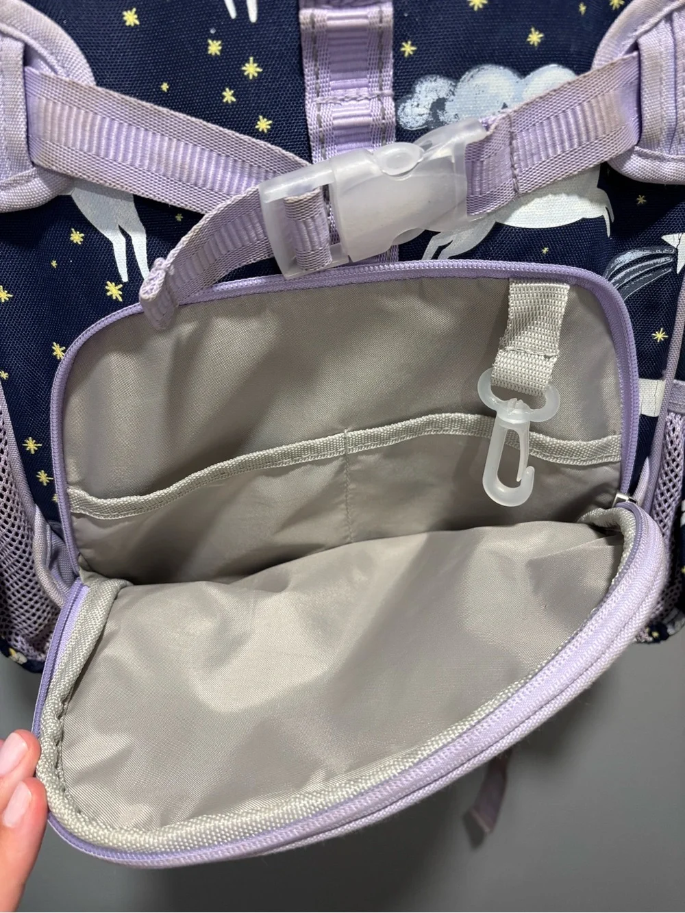 PotteryBarn Kids Mackenzie Navy Night Unicorn Glow-In-The-Dark Backpacks